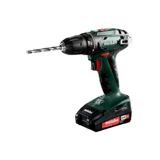 Metabo Akku-Bohrschrauber BS 18 (602207560); Kunststoffkoffer; 18V 2x2Ah Li-Ion + SC 30