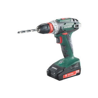 Metabo Akku-Bohrschrauber BS 18 Quick (602217500); Kunststoffkoffer; 2x18V/2Ah Li-Ion + SC 60 Plus