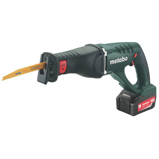 Metabo Akku-Sbelsge ASE 18 LTX (602269610); Kunststoffkoffer; 2x18V/4Ah Li-Ion + ASC 30-36 V