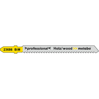 Metabo Stichsgebltter, Holz, Serie professional, 74/ 2,5 mm, BiM , 5 Stck (623686000)