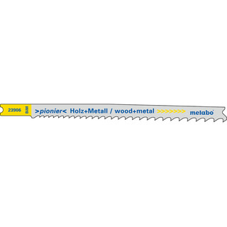 Metabo Stichsgebltter, Holz+Metall, Serie pionier, 107/ 2,4-5,0 mm, progressiv, BiM, Universalschaft , 5 Stck (623906000)