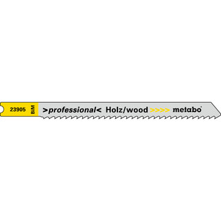 Metabo Stichsgebltter, Holz, Serie professional, 82/ 2,5 mm, BiM, Universalschaft , 5 Stck (623905000)