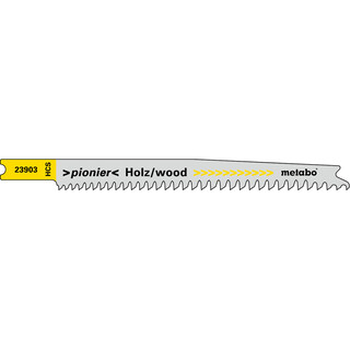 Metabo Stichsgebltter, Holz, Serie pionier, 90/ 2,0-3,0 mm progressiv, BiM, Universalschaft , 5 Stck (623903000)