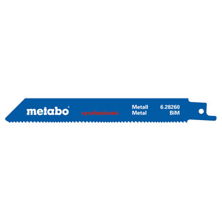 Metabo Sbelsgebltter, Metall, Serie professional, 150x 1,25 mm, BiM, 1,8-2,6 mm/ 10-14 TPI , 5 Stck (628260000)