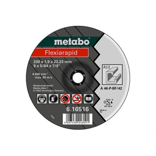 Metabo Flexiarapid 230 x 1,9 x 22,23 mm, Alu, Trennscheibe, Form 42 (616516000)